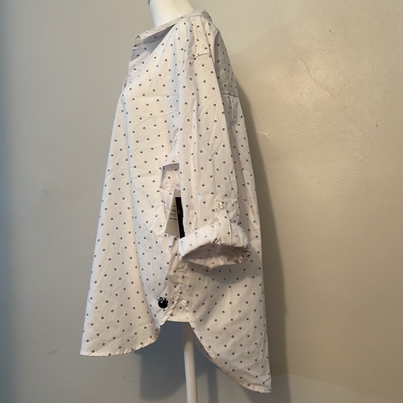 GLORIA VANDERBILT The Amanda shirt, White button up XL NWT - Picture 5 of 16